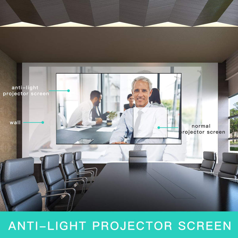 120 inch Projector Screen Wide-Angle Widescreen Portable 16:9 HD