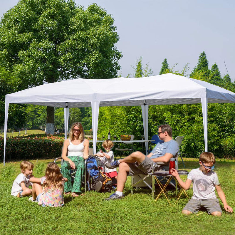 Outdoor 10x20 ft Canopy Party Tent Heavy Duty Gazebos Shelters White