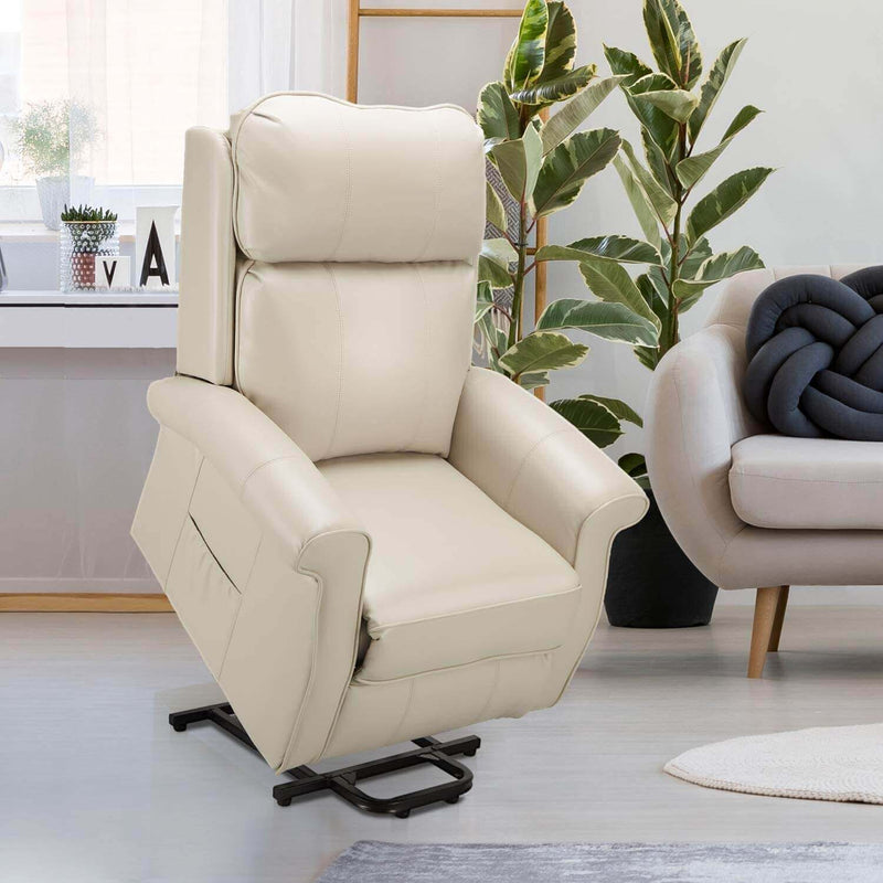 Power Recliner Lift Chair Faux Leather Electric Recliner