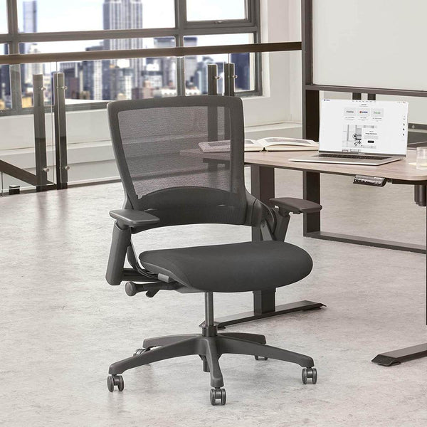Ergonomic High Swivel Executive Chair with Adjustable Height 3D Arm Rest & Mesh Back, Black