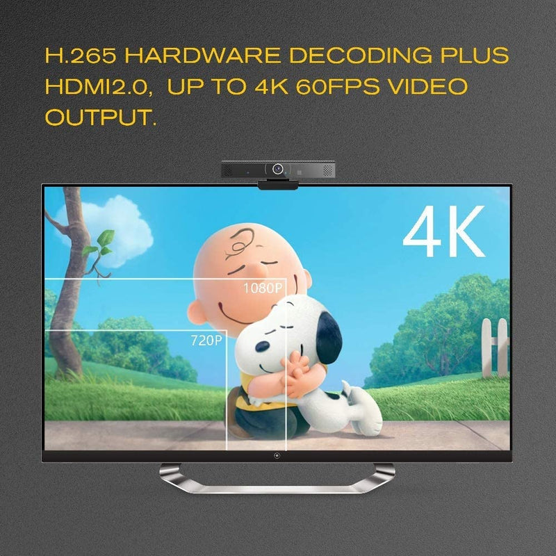 1080P HD Webcam TV Box with Camear Android 6.0 Smart TV Box Wide View Angle