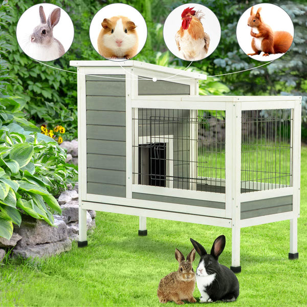 Rabbit Hutch Pet House  Indoor & Outdoor for Small Animals