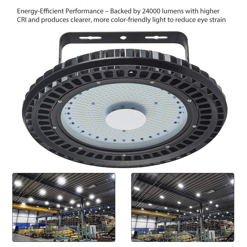 250W UFO LED High Bay Light Industrial lamp Factory Warehouse Shed Lighting 2Pcs