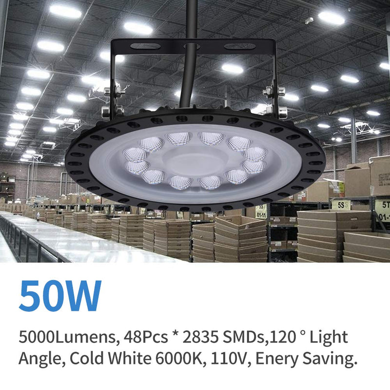 50W Commercial Bay Lighting Garage Gym Light Warehouse Industrial Lighting