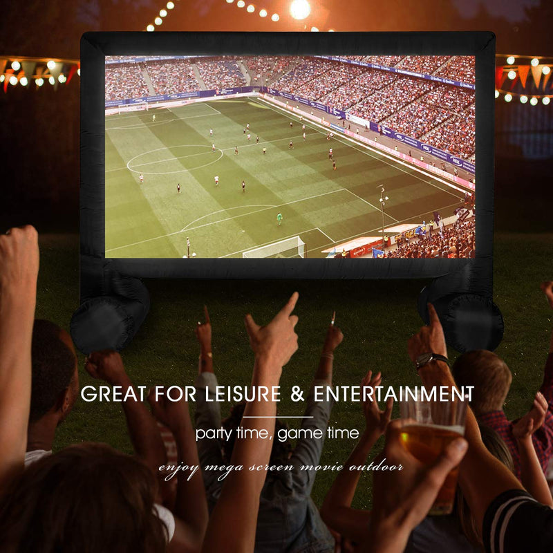 14ft Inflatable Movie Screen Canvas Projection Screen Portable