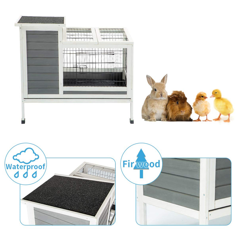 Rabbit Hutch Pet House  Indoor & Outdoor for Small Animals