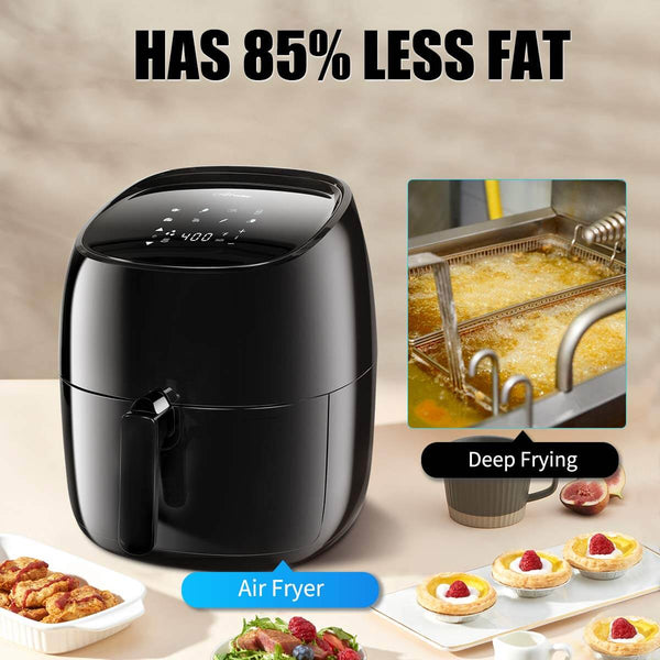 Power Air Fryer 8 in 1 Non Stick Black