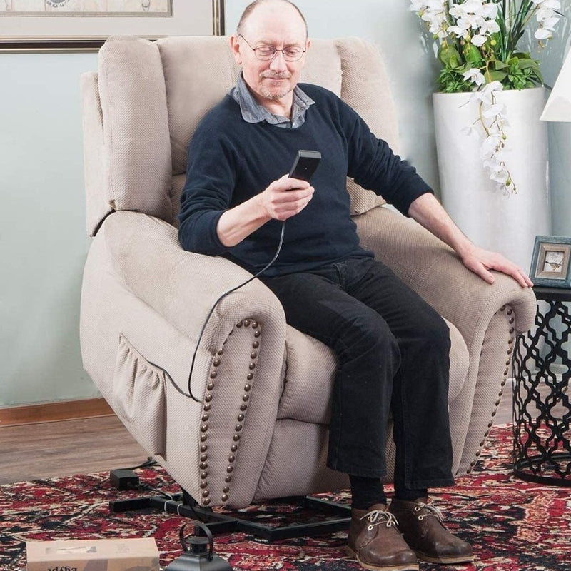 Large Power Lift Chair Recliner Sofa for Elderly Help Standing with Remote Control