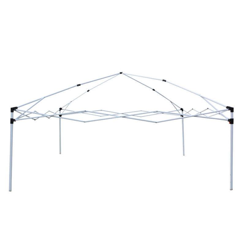 Canopy Tent 10 x 10 ft Pop Up Waterproof Foldable Commercial Tents with Carry Bag White