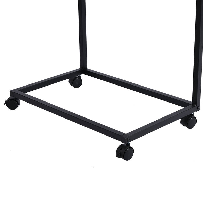 Movable Workstation Office Side Table Accent Table Black