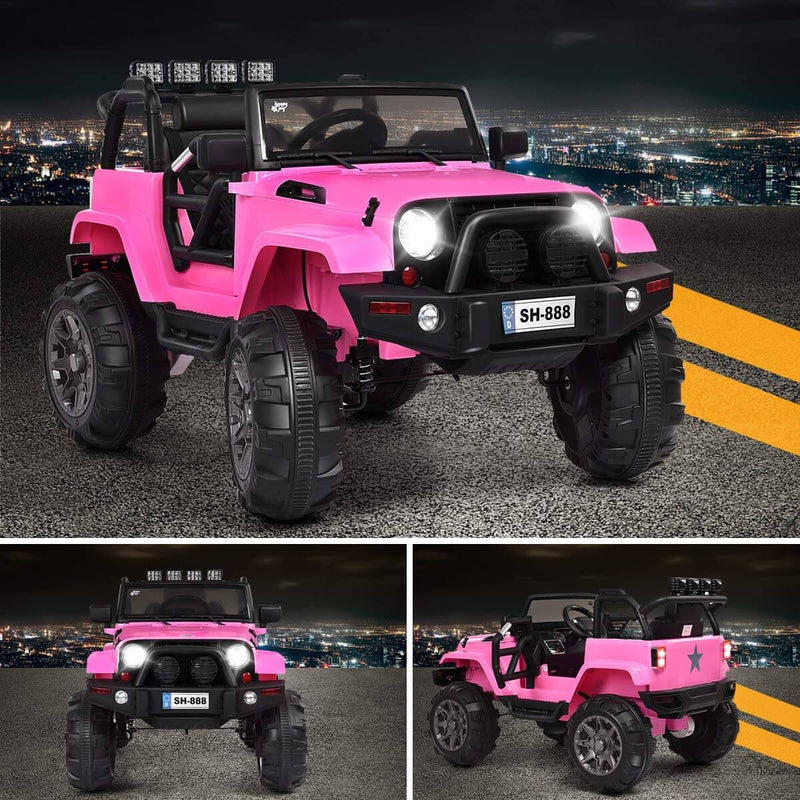 Kid Ride On Car Truck SUV With Parental Remote Control Pink