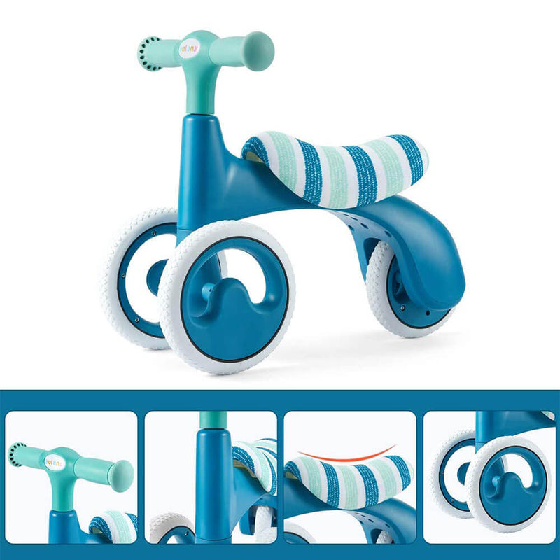 Baby Balance Bike, Adjustable Baby Bicycle Toddler Bike Blue