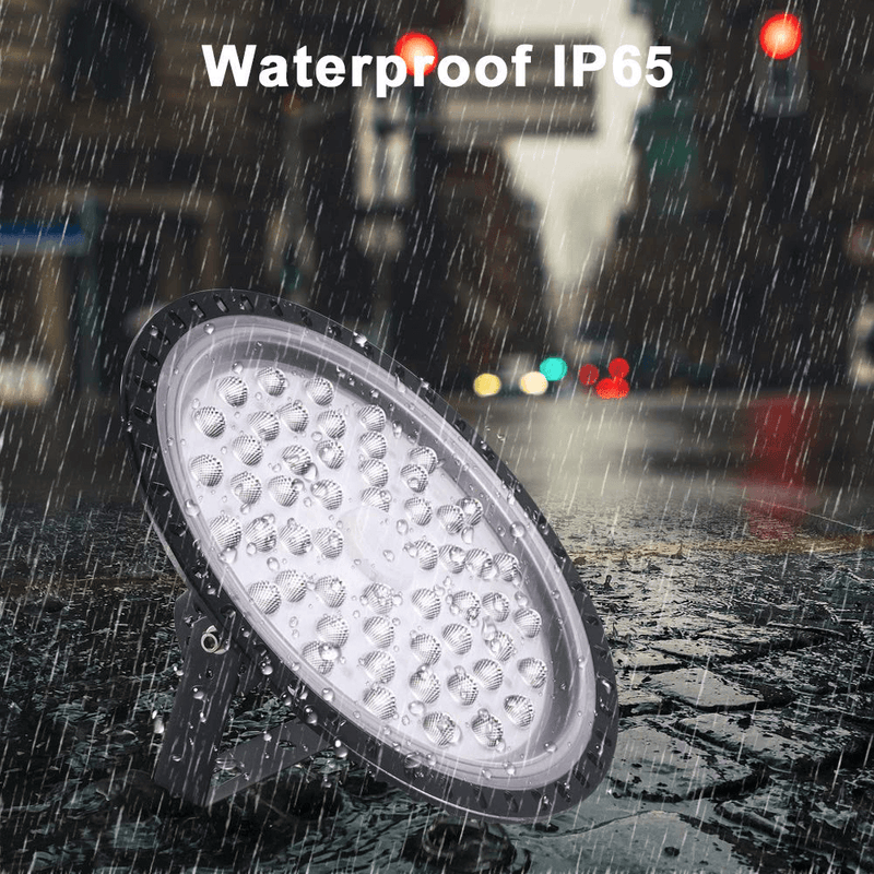 200W Cold White LED High Bay Light UFO Light for Workshops and Factories 1 Pcs