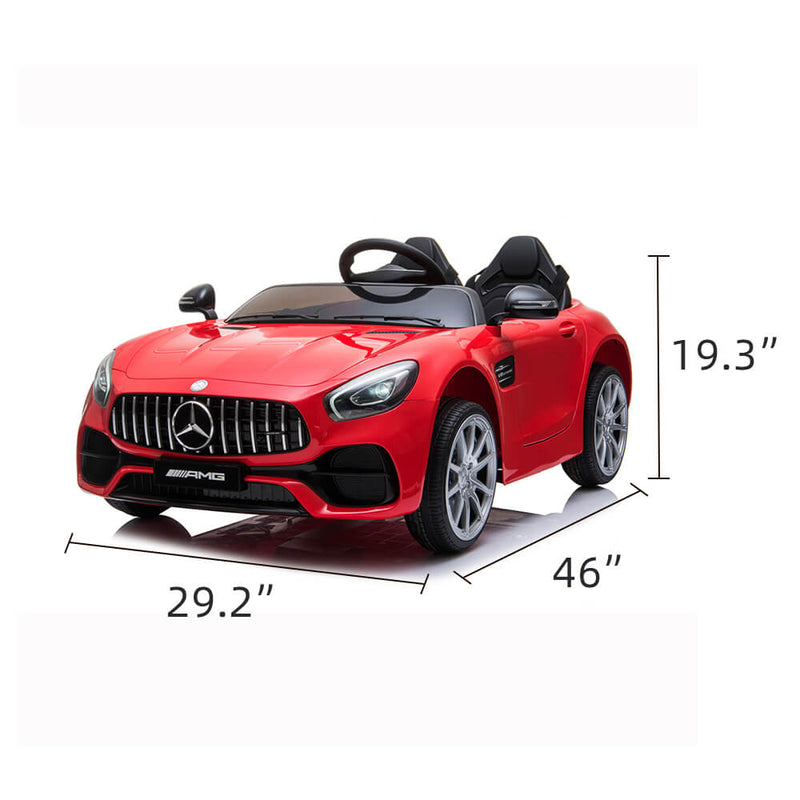 BENZ GT Ride On Car Dual Drive Remote Control Red
