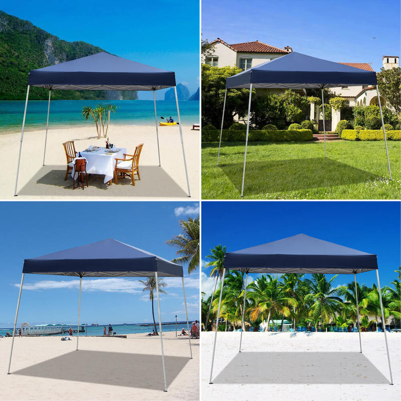 Homhum Outdoor Portable Canopies Tent 10 x 10 ft Blue