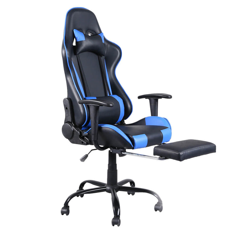 High Back Swivel Chair Racing Gaming Chair Office Chair Blue