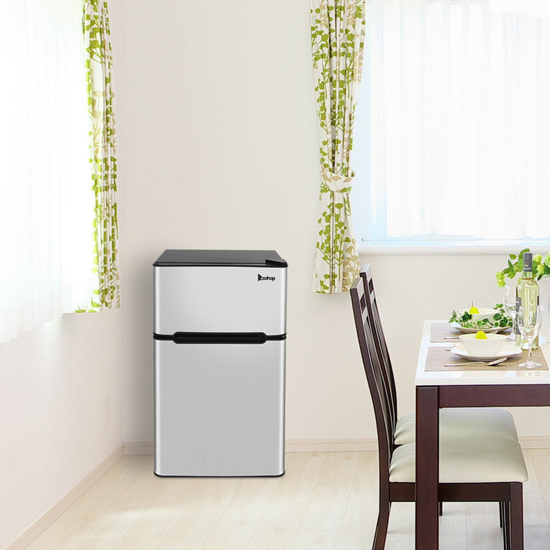 Household Refrigerator Double Doors Black