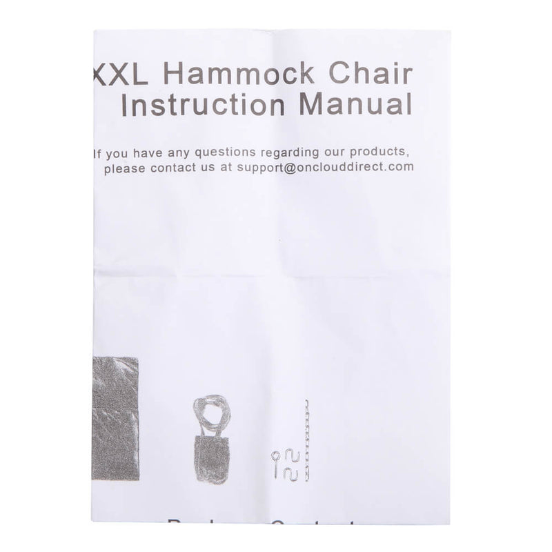 Hang Swing Chair Hammock Terylene Light Coffee