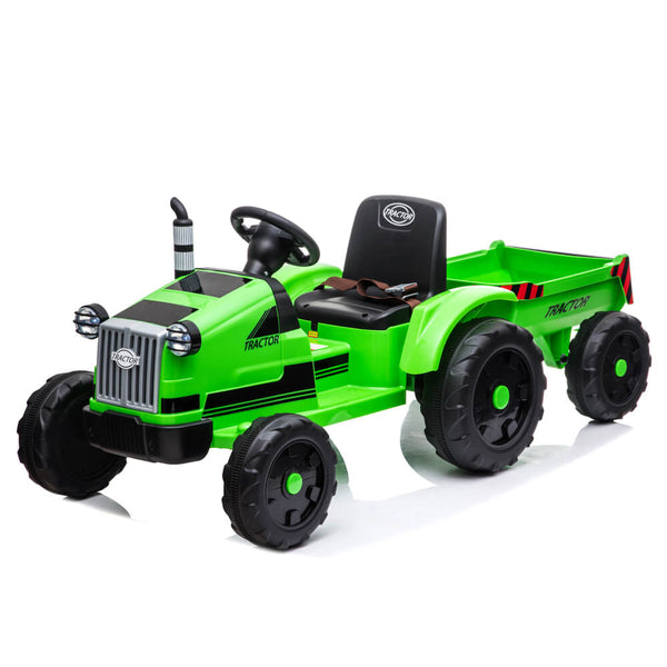 John Deere Ground Force Toy Tractor with Trailer For Kids Green