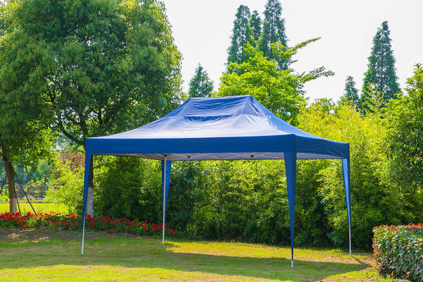 Outdoor Pop up Canopy Party Tent Gazebos 10 x 15 ft Blue