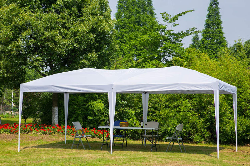 Outdoor 10x20 ft Canopy Party Tent Heavy Duty Gazebos Shelters White