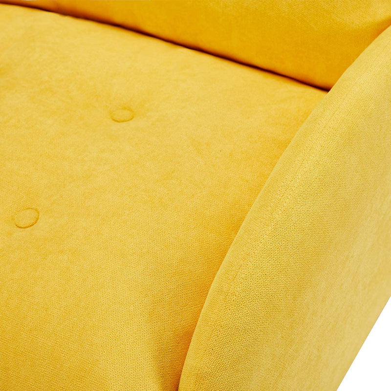Sofa Chair with Ottoman Fabric Lounge Recliner Adjustable Backrest