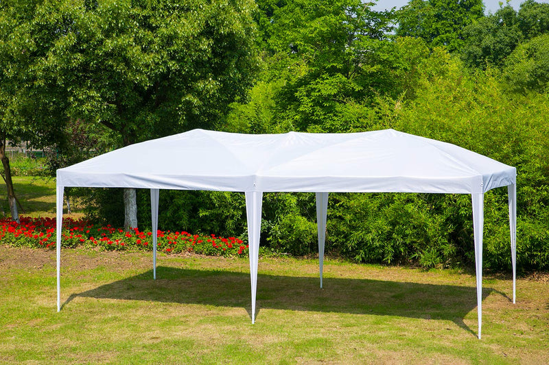 Outdoor 10x20 ft Canopy Party Tent Heavy Duty Gazebos Shelters White