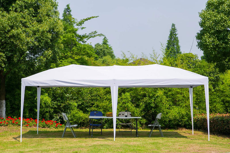 Outdoor 10x20 ft Canopy Party Tent Heavy Duty Gazebos Shelters White