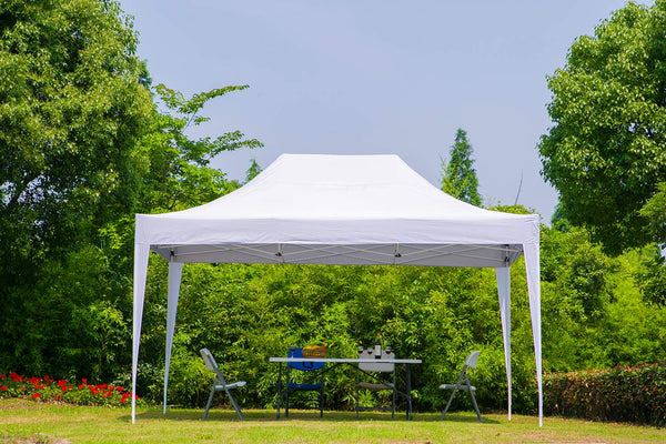 Outdoor Pop up Canopy Party Tent Gazebos Shelters 10x15 ft White