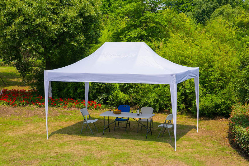 Outdoor Pop up Canopy Party Tent Gazebos Shelters 10x15 ft White
