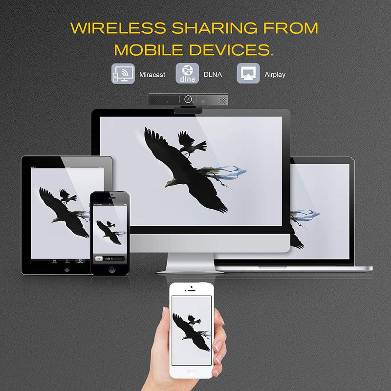 1080P HD Webcam TV Box with Camear Android 6.0 Smart TV Box Wide View Angle