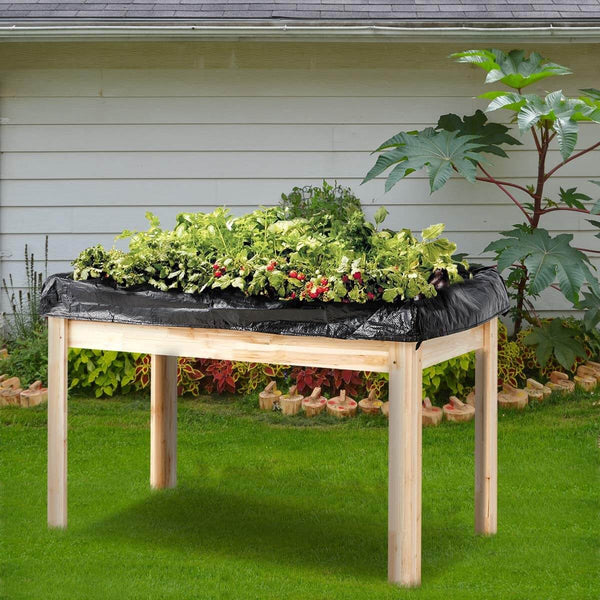 Raised Garden Bed, Raised Planter Box with legs, Outdoor Wooden Planter Bed for Vegetable/Flower/Herb, 30”(H) x 45 1/4”(L) x 23 1/2”(W)