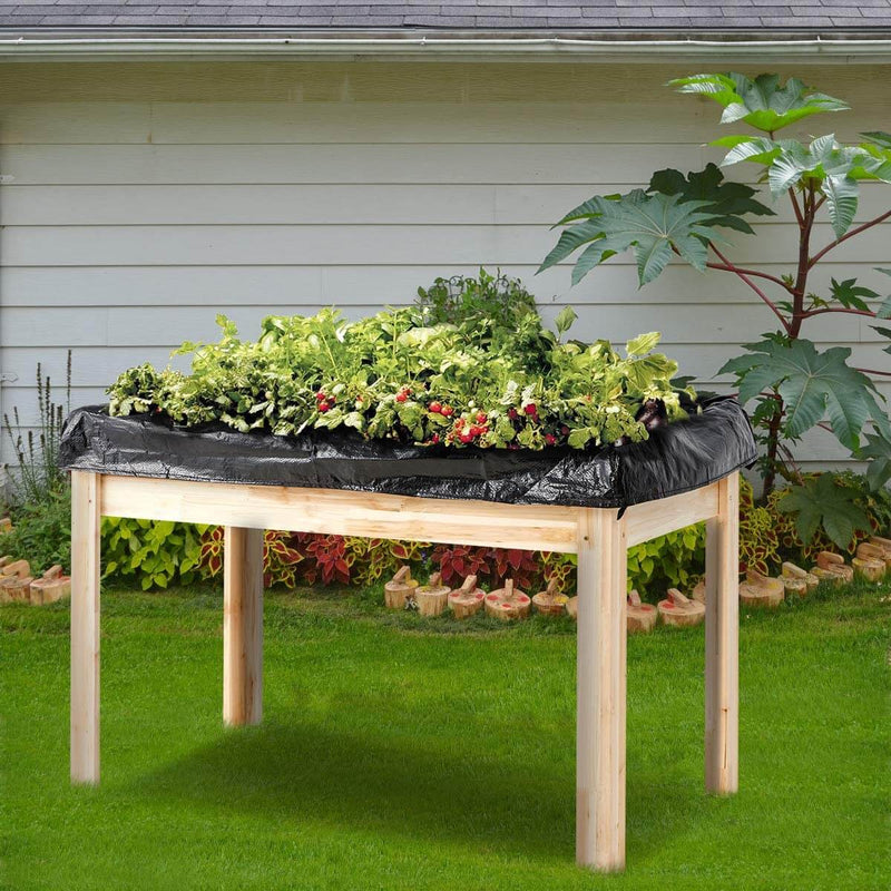 Raised Garden Bed, Raised Planter Box with legs, Outdoor Wooden Planter Bed for Vegetable/Flower/Herb, 30”(H) x 45 1/4”(L) x 23 1/2”(W)