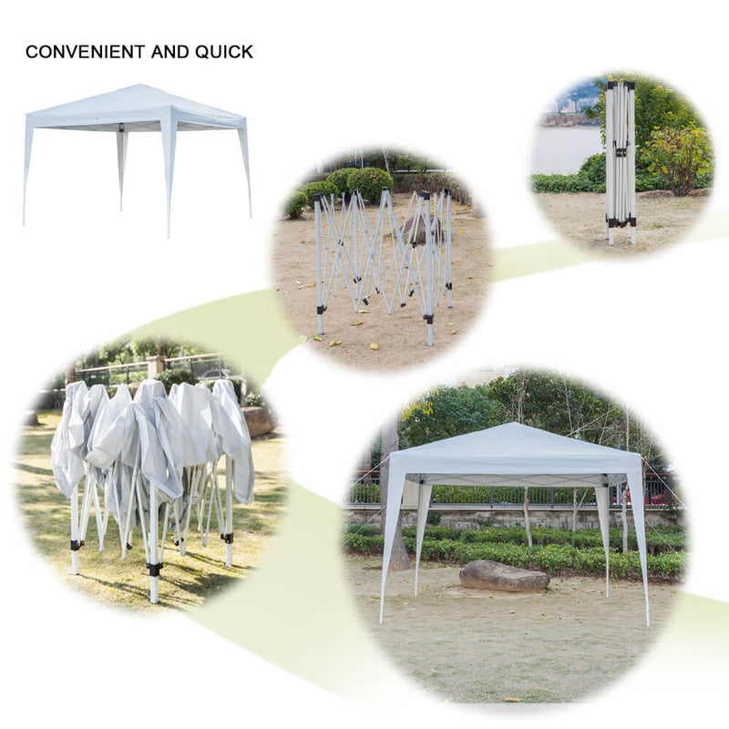 Waterproof Folding Canopy Tent with Two Doors & Two Windows 10 x 10 ft