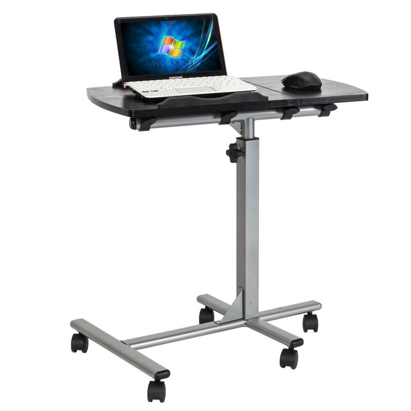 Home Use Multifunctional Lifting Movable Computer Desk Black