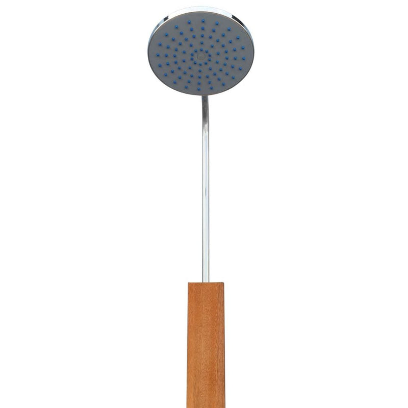 Outdoor Shower Eucalyptus Wood and Steel Free Standing Easy Assemble