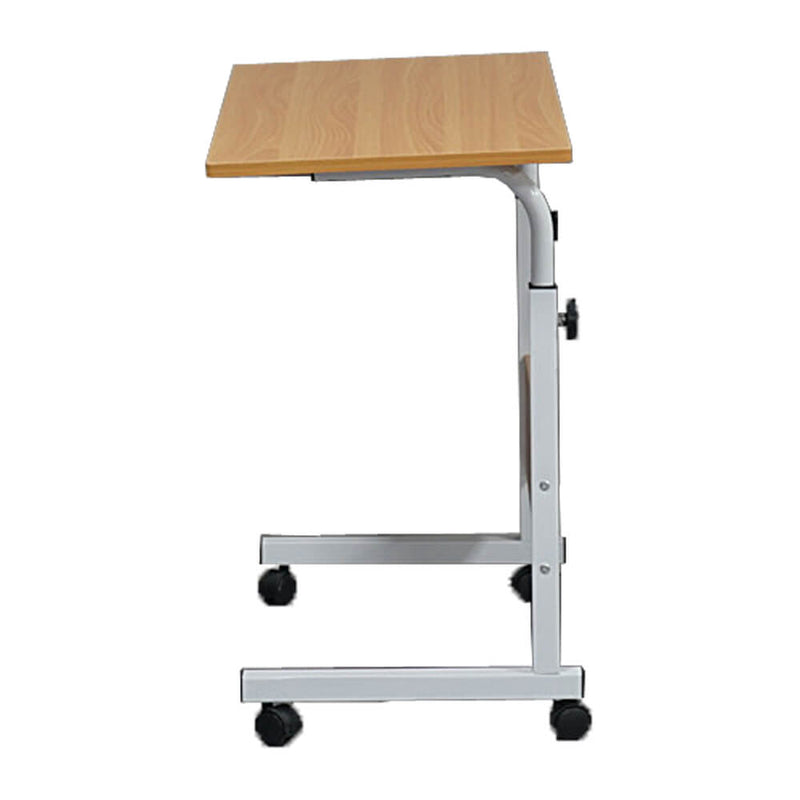 Movable Office Desk Bed Table Chipboard & Steel Side Table Wood L