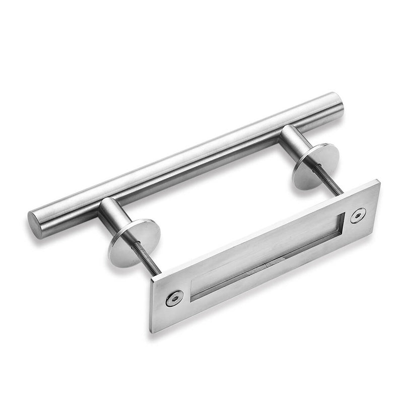 12 Inches Stainless Steel Sliding Barn Door Handle Set