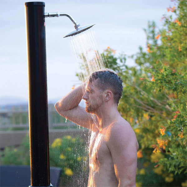 Outdoor Solar Showers with Shower Head and Faucet 9.3 gal 2 pcs
