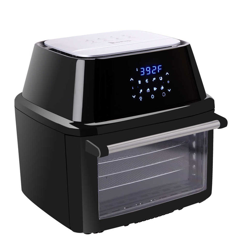 All-in-One Air Fryer Oven Family Size Roast, Bake, Dehydrator, Oilless Cooker Black