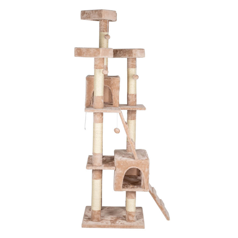 Sisal Hemp Cat Tree Tower Condo Furniture Scratch Post Pet House Play Kitten with Cozy Perches Beige 66 inches