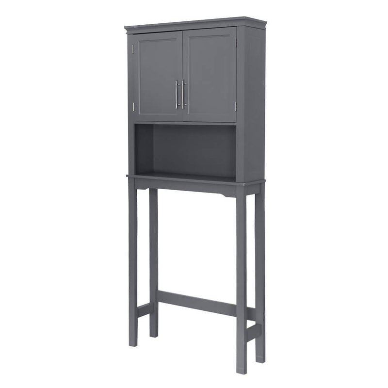 Two-Door Toilet Cabinet Grey