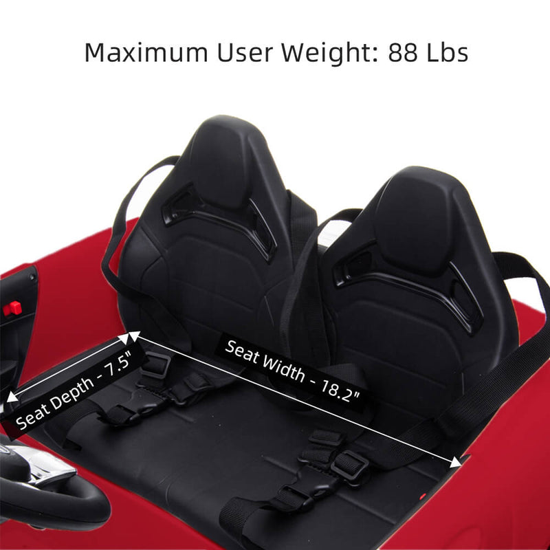 BENZ GT Ride On Car Dual Drive Remote Control Red