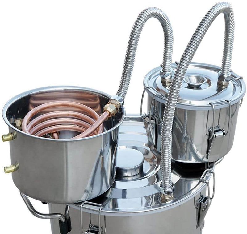 5 Gallon 20 L Alcohol Distiller Boiler Water Home Distiller Wine Making Kit