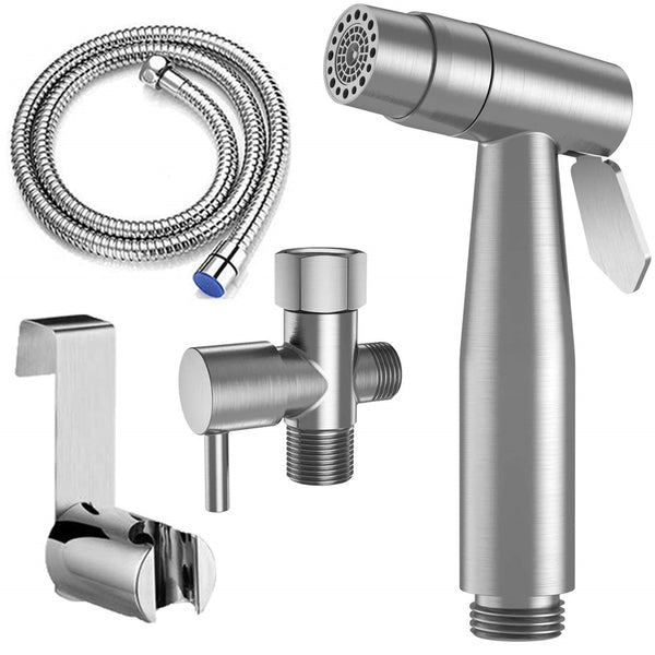 Handheld Bidet Sprayer Set for Toilets Stainless Steel Spray Wash for Feminine Hygiene