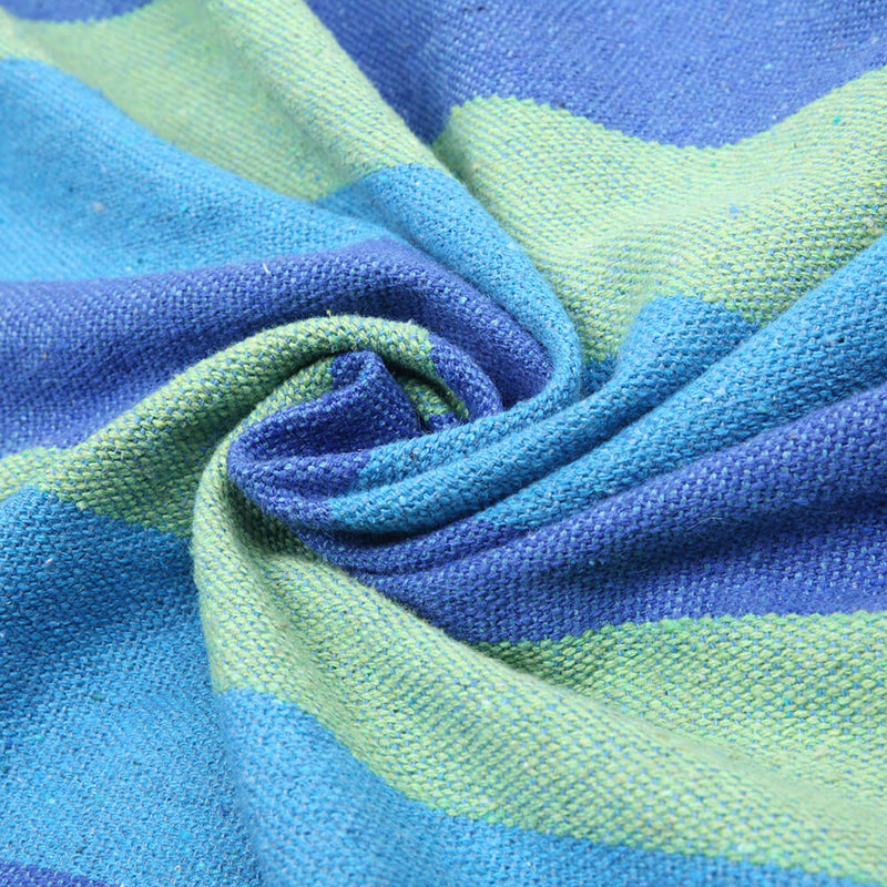 Portable Outdoor Polyester Hammock Set Blue & Green