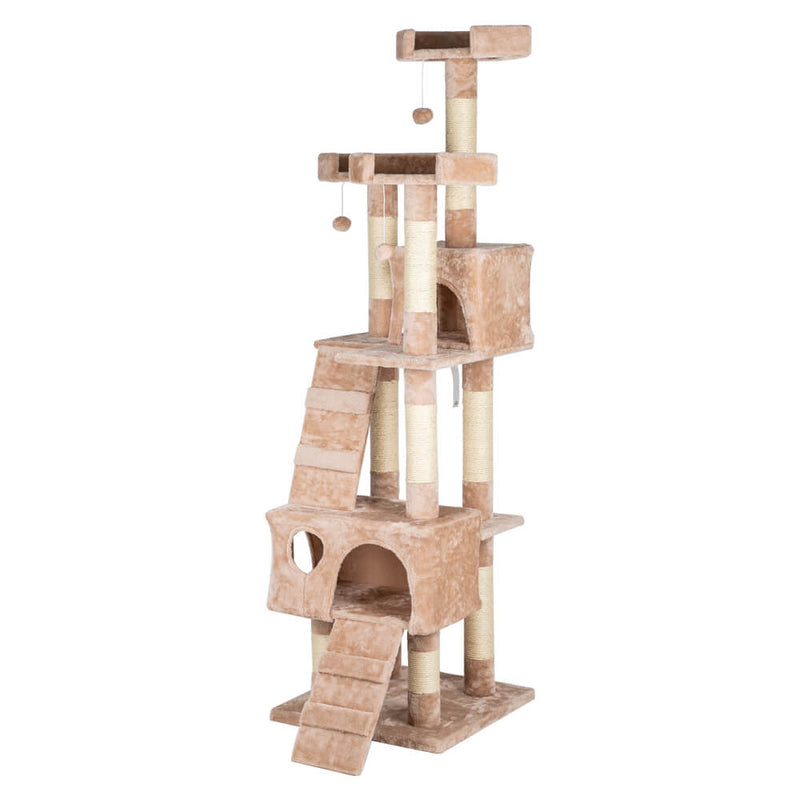 Sisal Hemp Cat Tree Tower Condo Furniture Scratch Post Pet House Play Kitten with Cozy Perches Beige 66 inches