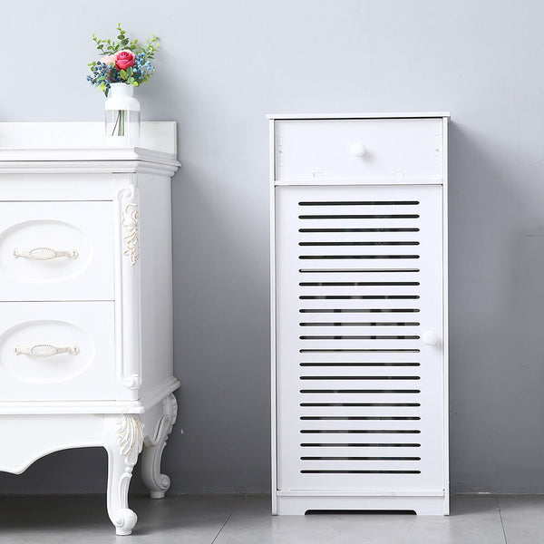 Single Door With Drawer Three Compartments High Storage Cabinet