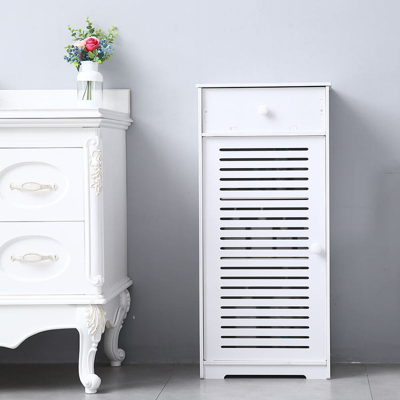 Single Door With Drawer Three Compartments High Storage Cabinet