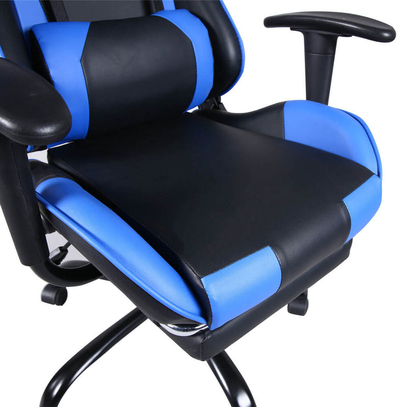 High Back Swivel Chair Racing Gaming Chair Office Chair Blue
